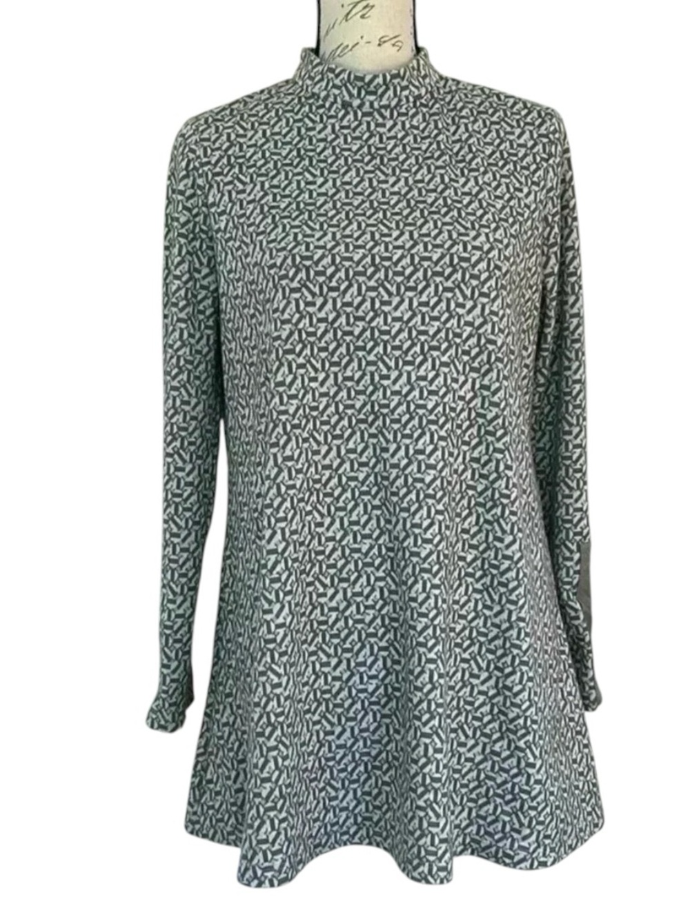 Tyler Boe High Neck Sweater Geometric Shapes size Small
